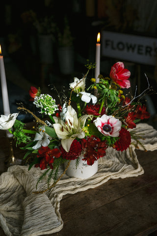 Holiday Flowers in a Bag & Centerpiece Workshop | December 23rd, Huntington