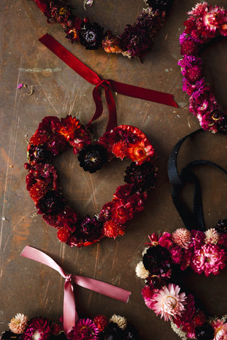 Dried Floral Hearts