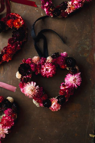 Dried Floral Hearts