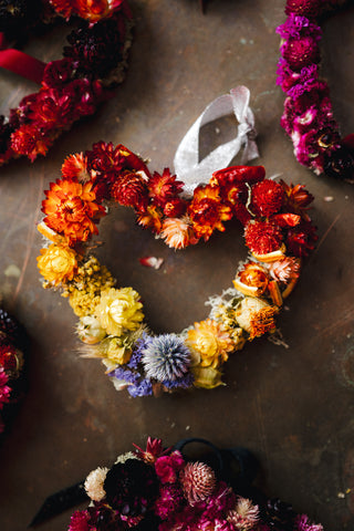 Dried Floral Hearts