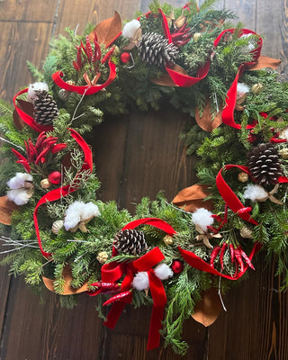 Fresh Holiday Wreath Workshop - Dec 1, Huntington