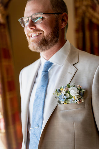 The Floral Pocket Square