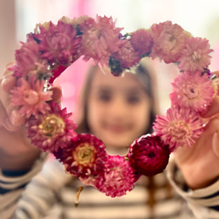 Saturday Morning Flowers: Children’s Mini Dried Floral Hearts l February 8th