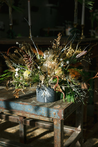 Holiday Flowers in a Bag & Centerpiece Workshop | December 23rd, Huntington