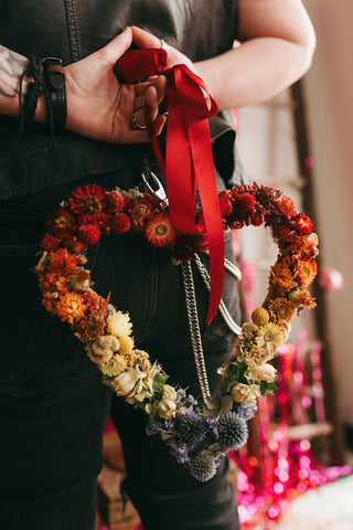 Dried Floral Hearts