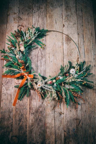 Fresh Holiday Hoop Wreaths Workshop - Dec. 5th, Huntington